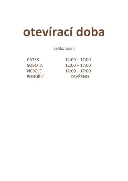 otevírací doba otevírací doba